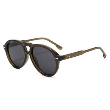 Imagem de HCHES Óculos de Sol Grandes de Luxo UV400 Estilo Retrô para Homens e Mulheres, Ideais para Dirigir e Praticar Esportes ao Ar Livre (8)