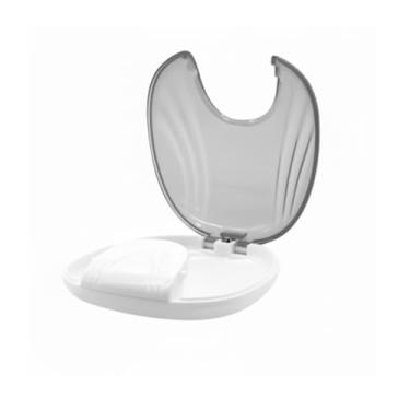 Imagem de Estojo Caixinha Protetor para Alinhadores, Dentaduras e Aparelhos de Bruxismo – Armazenamento Compacto e Seguro (Cinza)