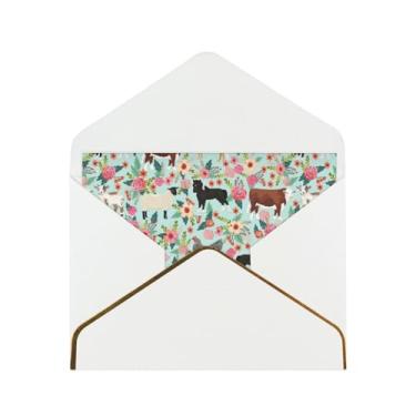 Imagem de SKKNT Cartões comemorativos com estampa de animais de fazenda para todas as ocasiões, convites de festa de aniversário de casamento, 12,7 x 15,2 cm