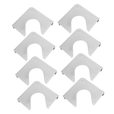 Imagem de COOLHIYA 8 peças de placas de canto de mesa de sinuca, acabamento cromado, protetores protetores para mesas de bilhar e sinuca peças de reposição de ajuste preciso para evitar danos e manter o brilho
