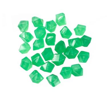 Imagem de 100pcs Pedras que Brilham no Escuro Fluorescentes em Forma de Diamante Decoração para Aquário Paisagem Aquática Jardim Caminho