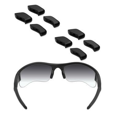 Imagem de ToughAsNails 4 pares de almofadas de nariz de substituição para óculos de sol Oakley Si Speed Jacket OO9228 preto e preto