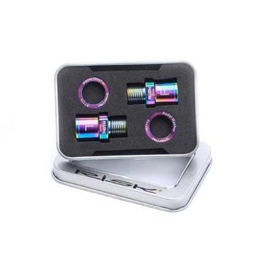 Imagem de Extensões de pedal de bicicleta, extensões de pedal sem clipe para bicicletas, material de liga de titânio de 16/20 mm, especificação de rosca de 9/40.6 cm, adequado para bicicletas de montanha