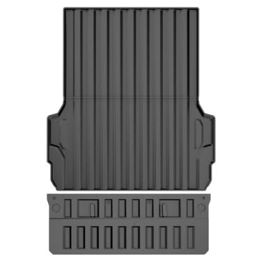 Imagem de Tapete de caminhão e forro de porta traseira compatível com Chevy Colorado 2023-2025 Tapete de carga de ajuste personalizado para todos os climas