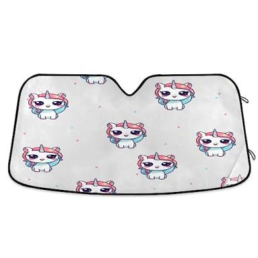 Imagem de Protetor solar de carro Star Unicórnio, persianas de janela de carro, proteção UV dobrável para janela de carro, acessórios de resfriamento de carro