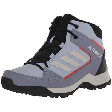 Imagem de adidas Tênis infantil Terrex Hyperhiker Mid para caminhada, Blue Dawn/Cinza/Ouro solar, 20