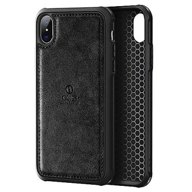 Imagem de ONES Capa de couro PU para iPhone Xs/X number,integer} Airbags de quatro cantos number,integer} x:li Antiimpressão digital https://sellerx:li Para-choques TPU Antiderrapante https://sellerx:li