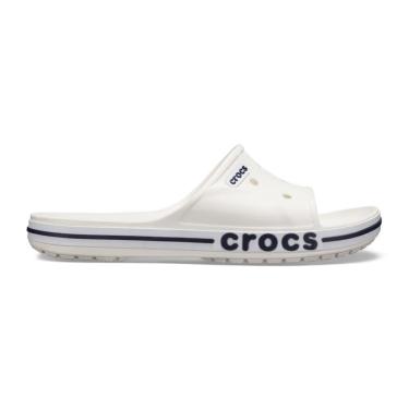 Imagem de Chinelo Crocs Bayaband Slide White/Navy-Unissex