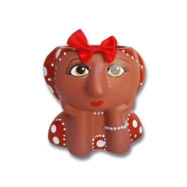 Imagem de Cachepot baianinha namoradeira em cerámica - Loja Minu, Vermelho