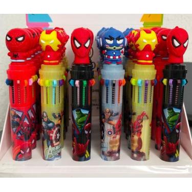 Imagem de Box Canetas Vingadores 36 Unidades Brinde Festa Atacado Revenda - Shop