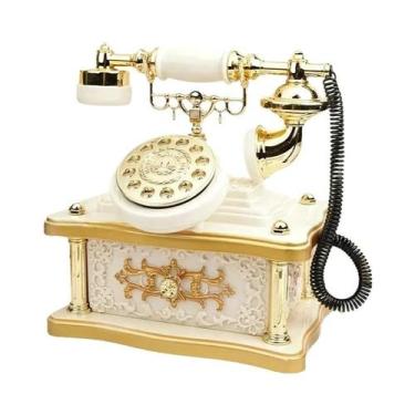 Imagem de Caixa de música de telefone giratória retrô de 1 peça  8 músicas, pres