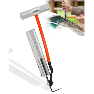 Imagem de Krysolad Ferramenta de remoção de para-brisa, faca de descascador de para-brisa usada para separar o vidro do adesivo ao substituir um para-brisa de carro