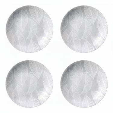 Imagem de Kit Jogo 4 Pratos Fundos Tramontina Arbo Porcelana 21 cm