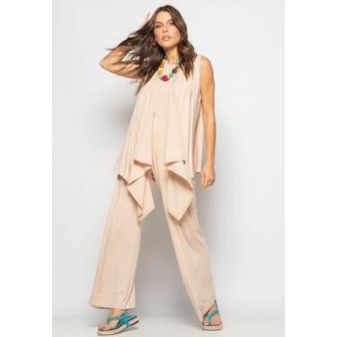 Imagem de Conjunto Com Kimono, Regata e Wide Leg Malha Nude Salvatore, P