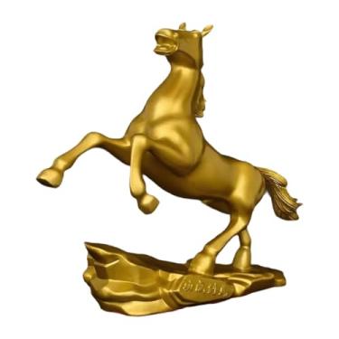 Imagem de Baoblaze Estatueta de Cavalo da Sorte e Prosperidade, Peça Colecionável Criativa para Decoração de Casa e Escritório, Escultura de Animal para Sala de Estar,