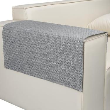 Imagem de Capas de braço de sofá, conjunto de 2 capas de poltrona, capas antiderrapantes para braço de sofá, capa de apoio de braço lavável, capa de braço reclinável, capa de apoio de cabeça de sofás para sofá