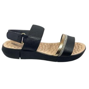 Imagem de Sandália Flatform C/ Massageadores Modare Ultraconforto 7142.133, Pret