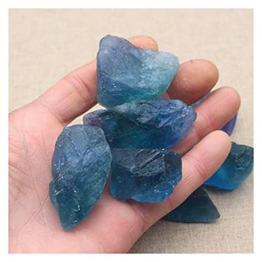 Imagem de Cristal natural bruto pedra de cristal de fluorita azul natural decoração de casa jardim vaso de flores decoração de pedra semipreciosa joias antiguidades exorcizar espíritos malignos (cor: bule