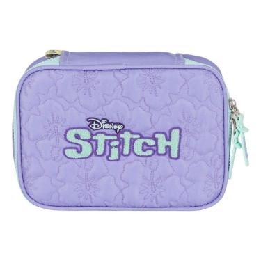 Imagem de Estojo Box Escolar Stitch Bordado Original Luxcel-Feminino