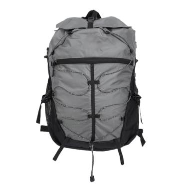 Imagem de Jiawu Mochila de Caminhada para Mulheres e Homens, Mochila de Hidratação 35L para Viagens, Mochilas de Viagem à Prova D'água, Dobrável para Caminhadas Ao Ar Livre, Caminhada (GRAY)