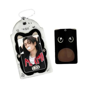 Imagem de Chaveiro Porta-Cards De Ídolos K-Pop De Animais Fofos Para Cartões De 