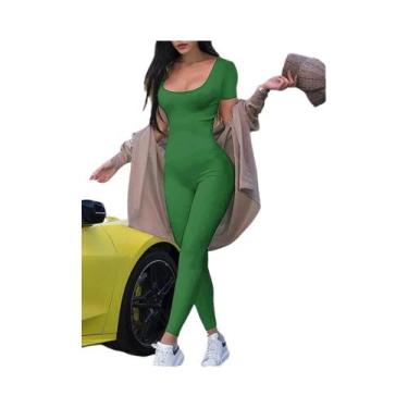 Imagem de Macacão Feminino Slim De Uma Peça Cor Sólida Moda Primavera Verão 2025