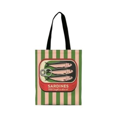 Imagem de Bolsa De Ombro Estilosa Reutilizável Para Sardinha Em Azeite, Ideal Pa