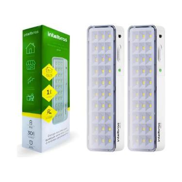 Imagem de Kit 2 Luminárias De Emergência Intelbras Lea 31 Luz Bivolt