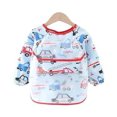 Imagem de Babador Colorido E Impermeável De Manga Longa Para Bebês Meninos E Men
