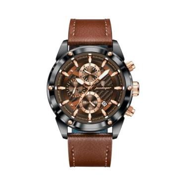 Imagem de Relógio Masculino À Prova D'Água Com Cronógrafo Luminosa E Data, Grand