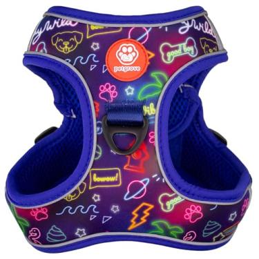 Imagem de Petgrove Peitoral para cães Step-in – Colete sem puxão, sem estrangulamento com clipes frontais e traseiros, fivela de segurança, arnês de malha respirável refletivo para cães pequenos, médios e