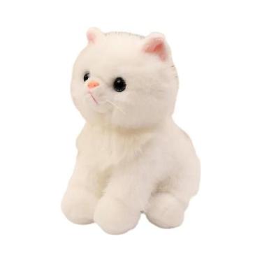 Imagem de Boneco De Gato Realista, Animal De Pelúcia Confortável, Ornamento Para