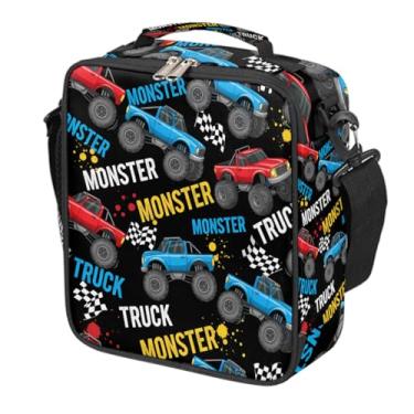 Imagem de Lancheira para meninos, lancheira infantil isolada para escola, creche, piquenique, viagem, reutilizável, à prova de vazamento, para crianças Bento, presentes de volta às aulas (caminhão de carro