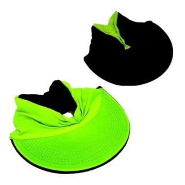 Imagem de Viseira Turbante Dupla Face de Praia Proteção Solar UV50+-Feminino