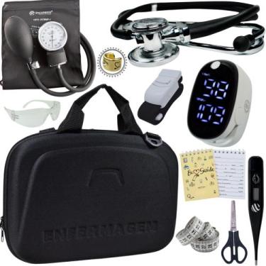 Imagem de Kit Enfermagem Maleta Completo Super Luxo + Monitor Glicose - Love Sau