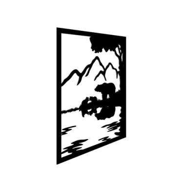 Imagem de Quadro sala quarto decorativo 27x22cm alto relevo - Decoraset