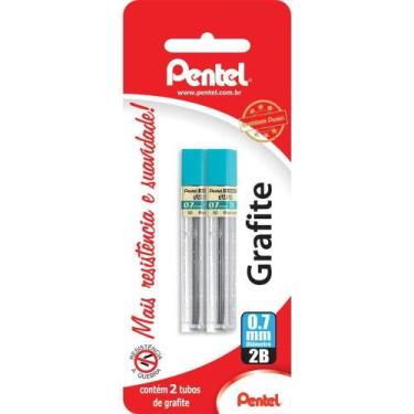 Imagem de Grafite 2B 0,7mm 24 Grafites 2 UN Hi Polymer - PENTEL