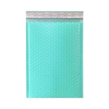 Imagem de Envelopes De Bolha Poliéster Rosa Verde Azul 20 Peças Com Selagem Auto