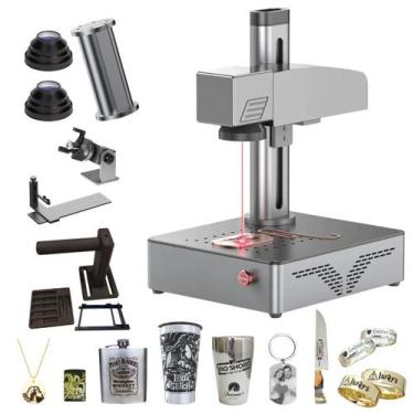 Imagem de Gravadora a Laser Fibra 30W para Metais, Grava Aço, Ouro e Alumínio co
