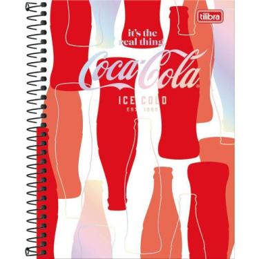 Imagem de Caderno 10X1 Capa Dura Colegial COCA-COLA 160 Folhas - Pacote com 4 Un