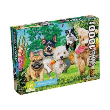 Imagem de Mini Quebra-cabeça 1000 peças Corrida Canina + 10 anos Grow - 04606