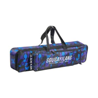 Imagem de Estojo Para Vara De Pesca Com Padrão Listrado, Impermeável, Bolsa Durá