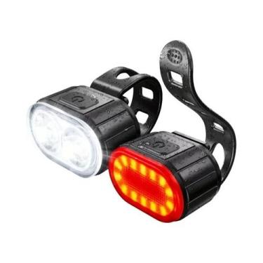 Imagem de Lanterna De Segurança USB Recarregável À Prova d'Água Para Bicicletas 