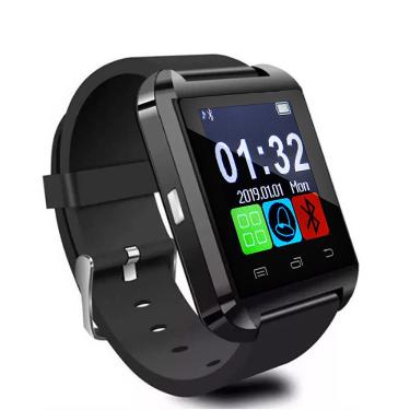 Imagem de Relogio Smartwatch U8 Bluetooth Ios Android Preto