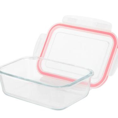 Imagem de Pote De Vidro Hermético Marmita Tampa Silicone - 1un