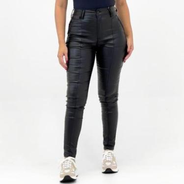 Imagem de Calça Specific Jeans Montaria Resinada Feminina-Feminino