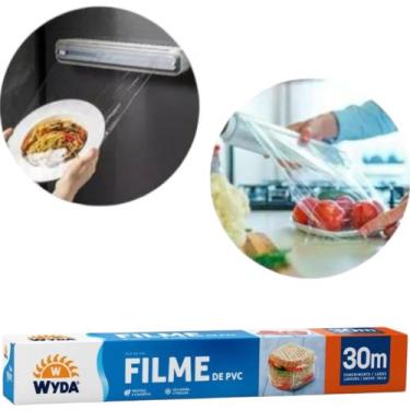 Imagem de Plastico filme pvc 28 cm 30 metros 1 un transparente cozinha - E A COS