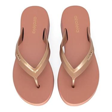 Imagem de Chinelo Azaleia Ortopedica Confort Plataforma Fabi Feminino, Nude, 35