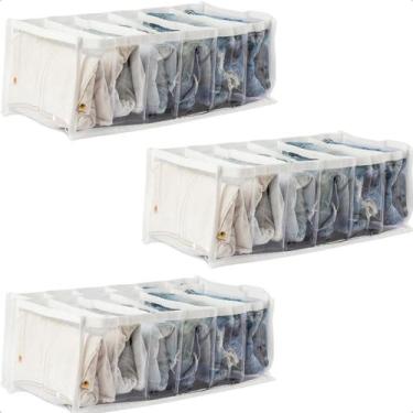 Imagem de Kit 3 Colmeias Organizadora Jeans Camisetas Shorts Roupas - Shopcareho