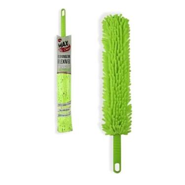 Imagem de Espanador de Pó Maxclean CK2407 para Limpeza em Microfibra com Haste Flexível para Casa e Carro Verde Clink